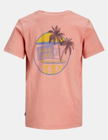 Tricou Jack & Jones, roz flamingo, 10 ANI Roz