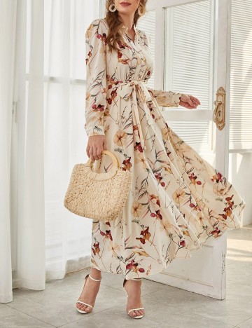 Rochie Lunga SHEIN, crem, S