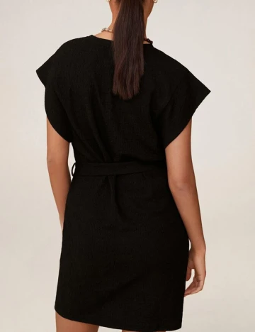 Rochie scurta Mango, negru, XS