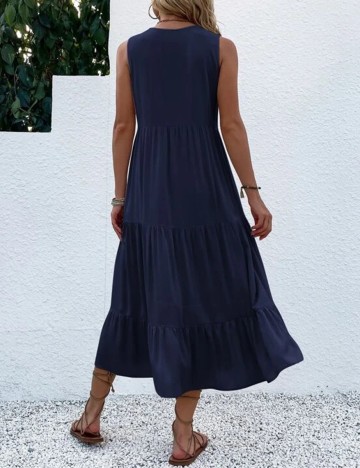 Rochie medie SHEIN, bleumarin, M