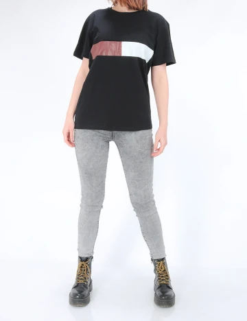 Tricou SHEIN, negru, M Negru