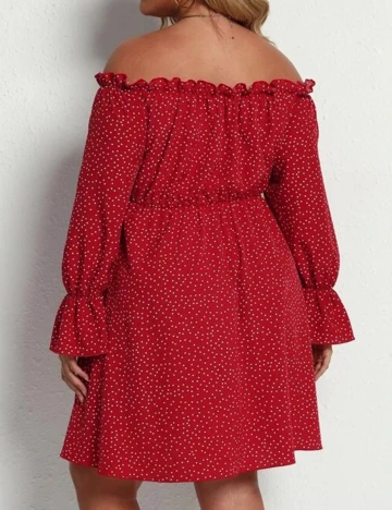 Rochie Scurta SHEIN CURVE, rosu, 3XL