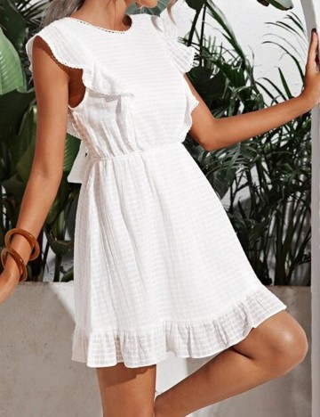 Rochie scurta SHEIN, alb, S