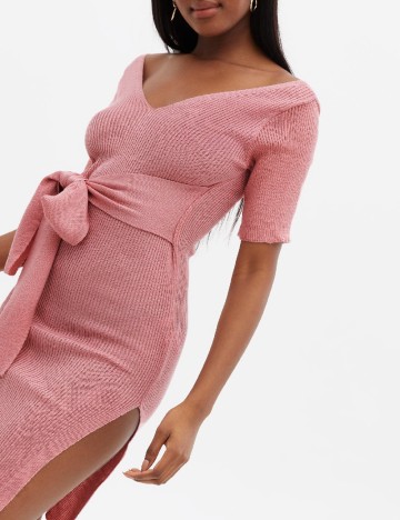 Rochie medie Cameo Rose, roz, L