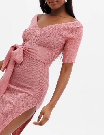 Rochie medie Cameo Rose, roz, L