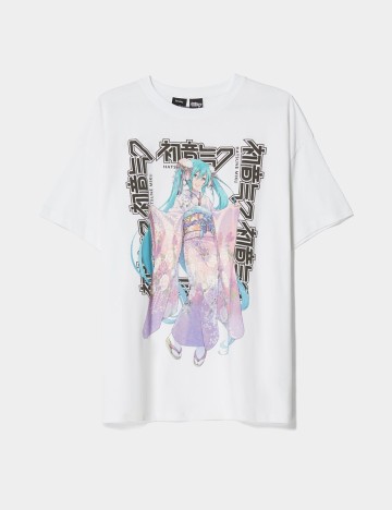 Tricou Bershka, alb, S