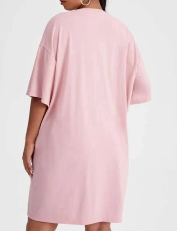 Rochie scurta SHEIN CURVE, roz, 1 XL