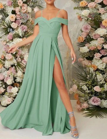 Rochie lunga SHEIN, verde