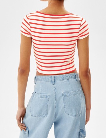 Top Bershka, rosu, M