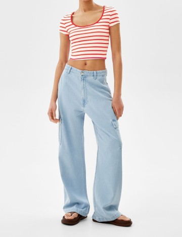 Top Bershka, rosu, M