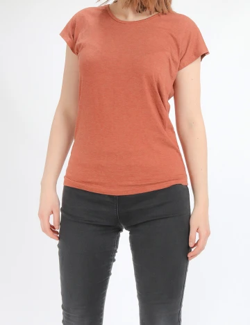 Tricou SHEIN, caramiziu, S