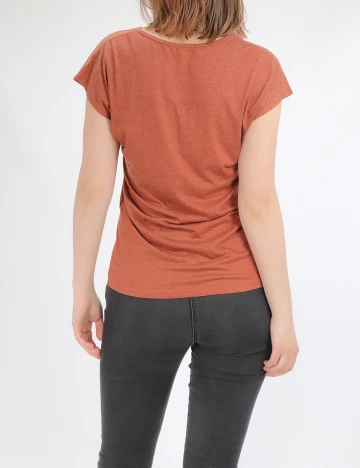 Tricou SHEIN, caramiziu, S