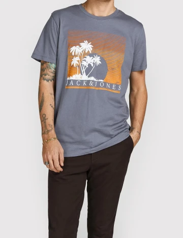 Tricou Jack&Jones, gri, M Gri