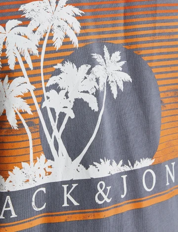 Tricou Jack&Jones, gri, M Gri