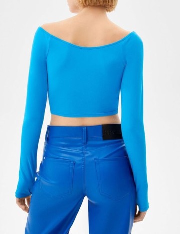 Top Bershka, albastru