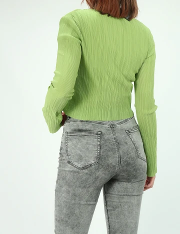 Top Bershka, verde, S Verde