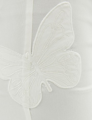 Pantaloni Bershka, alb, 38