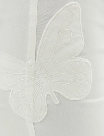 Pantaloni Bershka, alb, 38