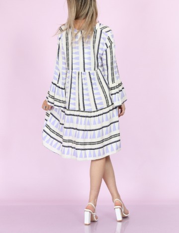 Rochie scurta Hailys, ecru, XS
