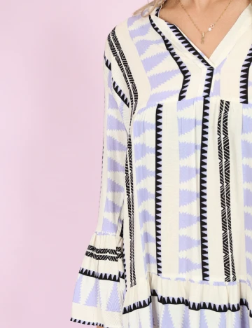 Rochie scurta Hailys, ecru, XS