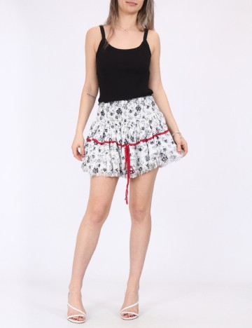 
						Fusta Savage Culture, alb, XS