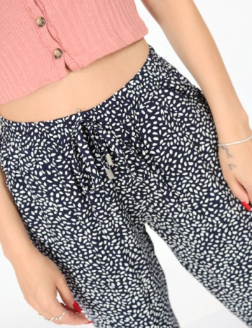 Pantaloni Hailys, bleumarin, XS