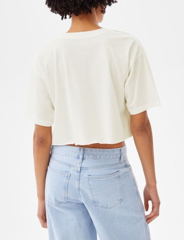 Top Bershka, alb, XS