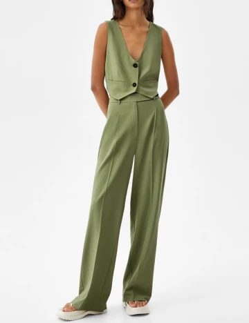 Vesta Bershka, verde, XS