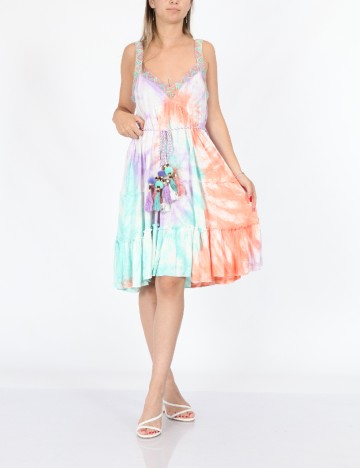 Rochie Savage Culture, mix culori