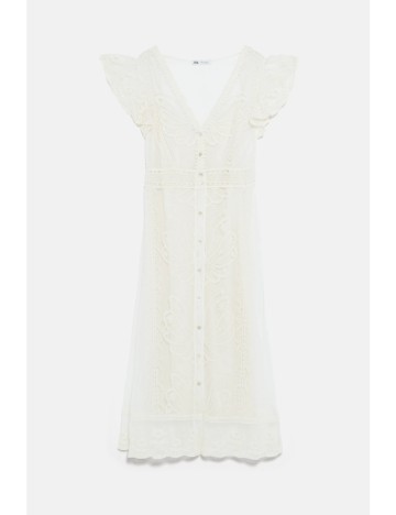 Rochie Zara, crem, L