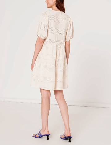 Rochie scurta Hailys, crem, XS