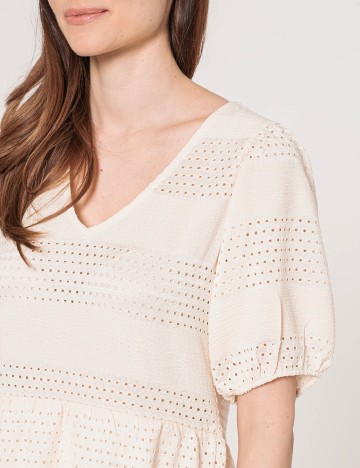 Rochie scurta Hailys, crem, XS