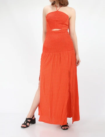 Rochie lunga Bershka, portocaliu, L