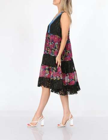 Rochie medie Savage Culture, mix culori Mix culori