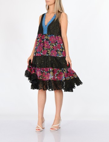 Rochie medie Savage Culture, mix culori