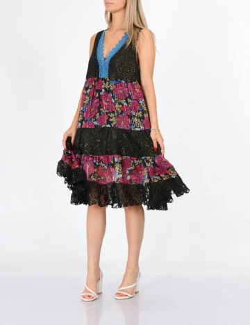 Rochie medie Savage Culture, mix culori Mix culori