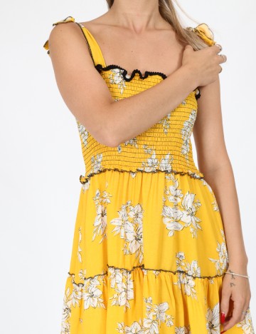 Rochie scurta Savage Culture, galben, L