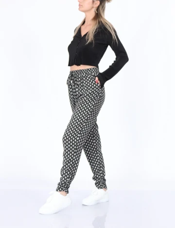 Pantaloni Hailys, negru, XS