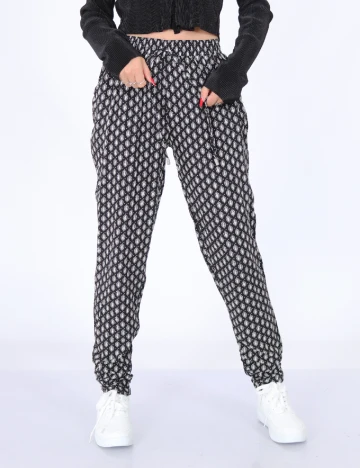 Pantaloni Hailys, negru, XS
