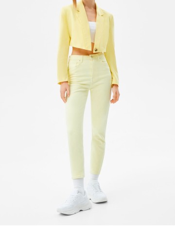 Blugi Bershka, galben, 42