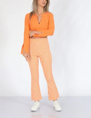Top Bershka, portocaliu, S