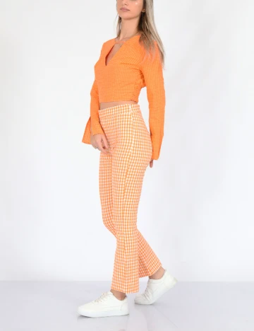 Top Bershka, portocaliu, S