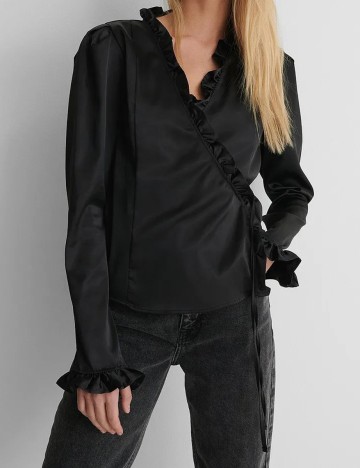 
						Bluza NA-KD, negru, XXS