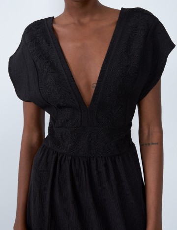 Salopeta Zara, negru, M