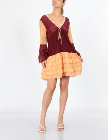 
						Rochie scurta Savage Culture, visiniu, S