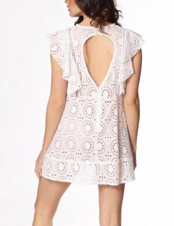 Rochie scurta Savage Culture, alb, XL Alb