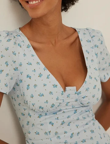 Rochie scurta NA-KD, bleu, 32