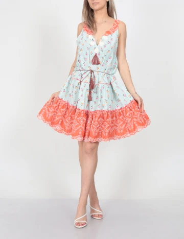 Rochie scurta Savage Culture, bleu, L