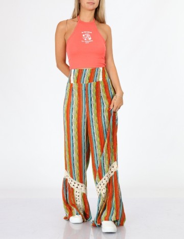 Pantaloni Savage Culture, mix culori, XS