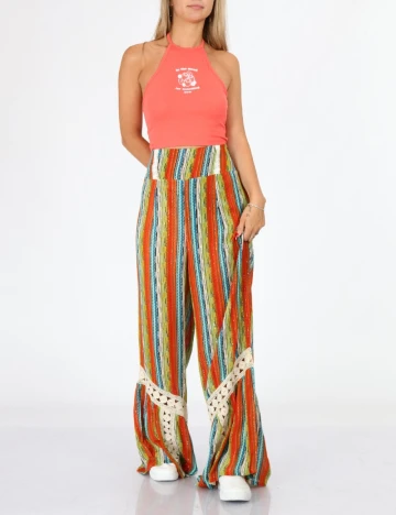 Pantaloni Savage Culture, mix culori, XS